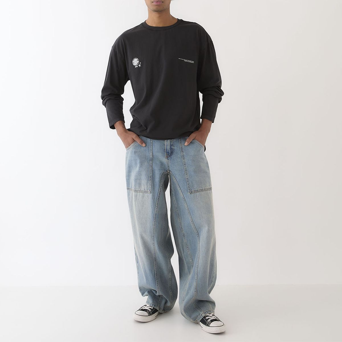 AMERICANINO - Jeans Wide Leg Hombre Americanino