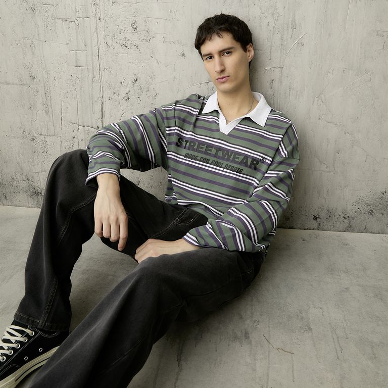 AMERICANINO Polera Manga Larga Hombre