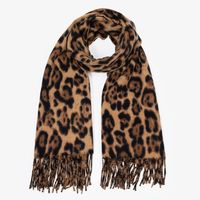 Bufanda Mujer Animal Print Sintética