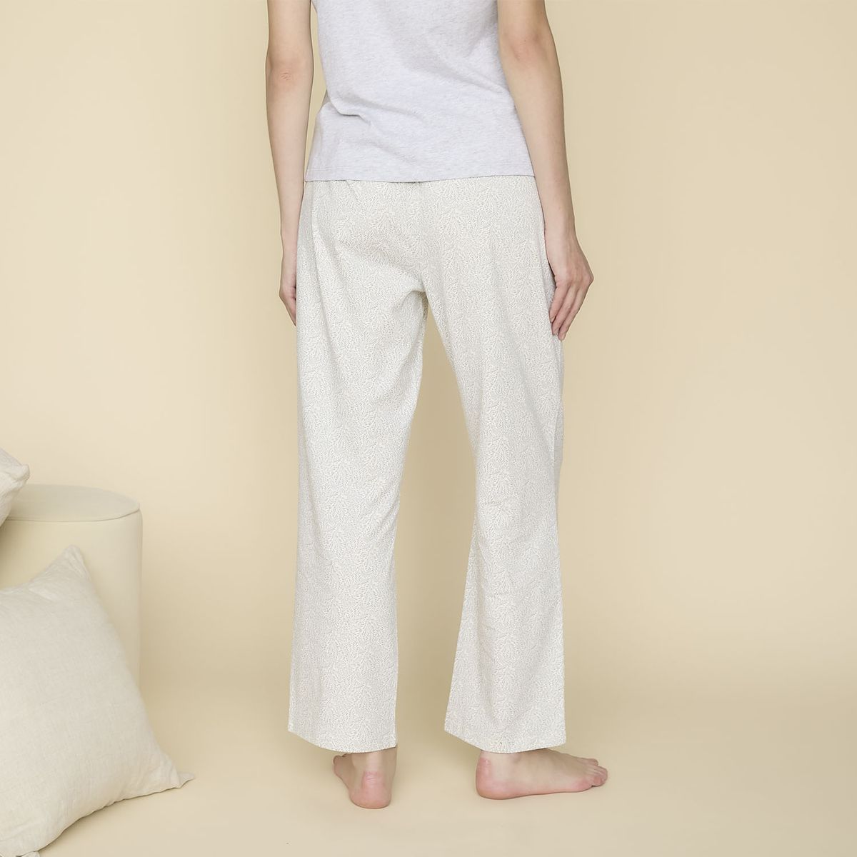 BLU - Pantalón de Pijama Algodón Mujer Blu