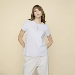 BLU - Polera de Pijama 100% Algodón Mujer