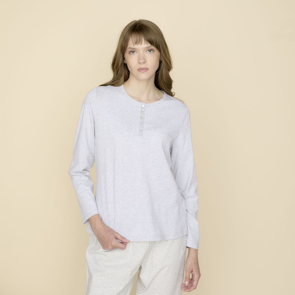 BLU - Polera de Pijama 100% Algodón Mujer Blu