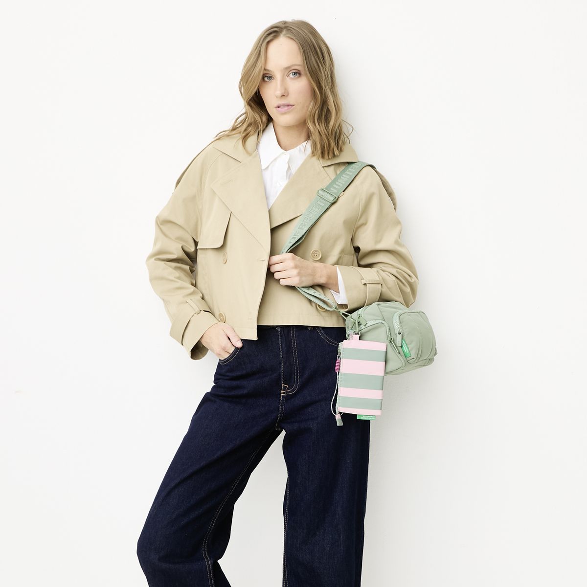 BENETTON - Bandolera + Billetera Mujer Benetton