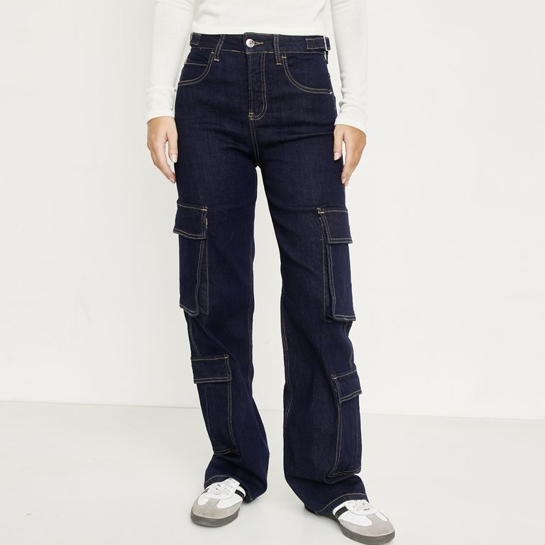 Jeans Cargo Mujer