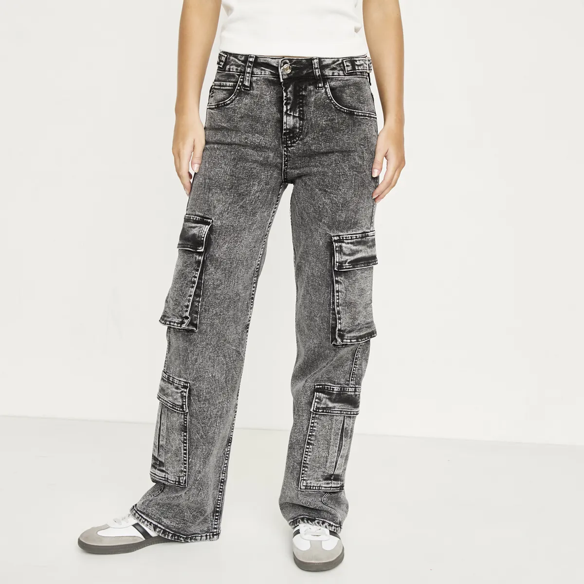SYBILLA - Jeans Cargo Mujer Sybilla