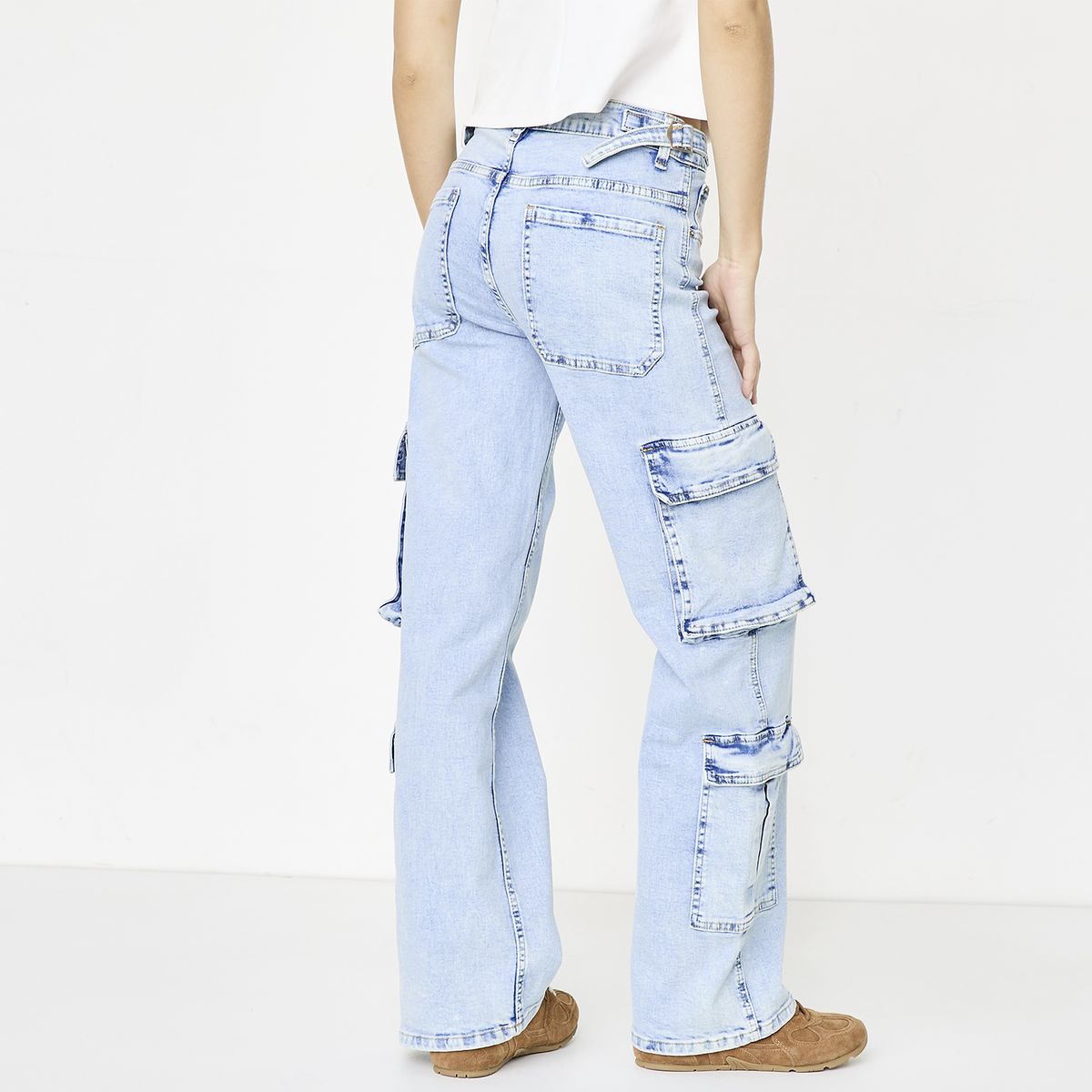 SYBILLA - Jeans Cargo Mujer Sybilla