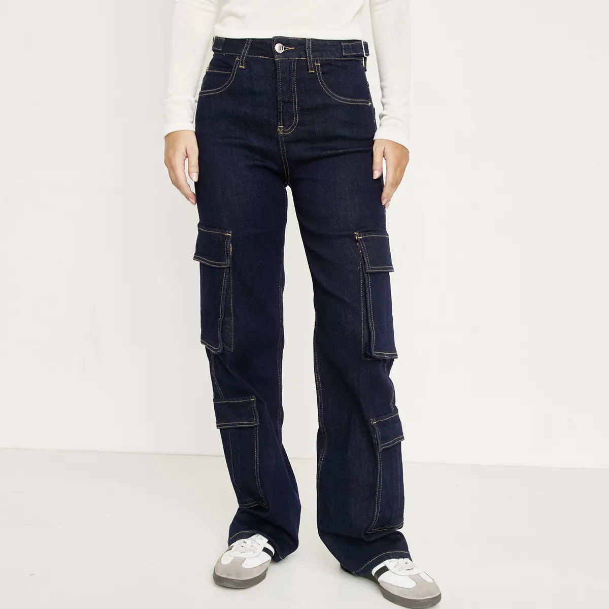 SYBILLA - Jeans Cargo Mujer Sybilla