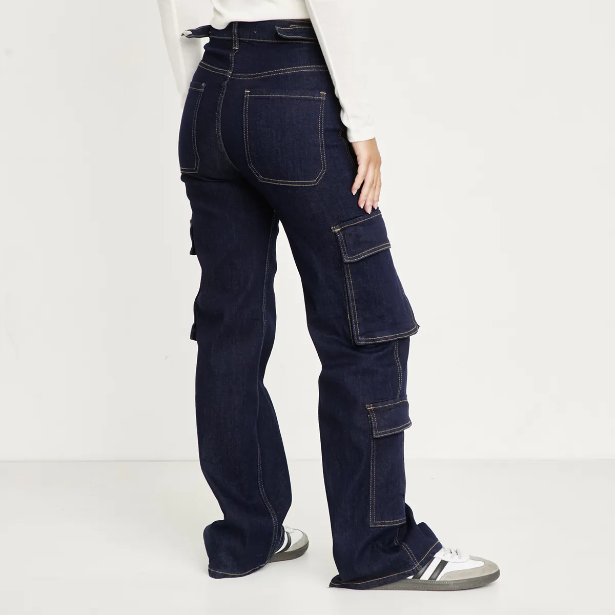 SYBILLA - Jeans Cargo Mujer Sybilla