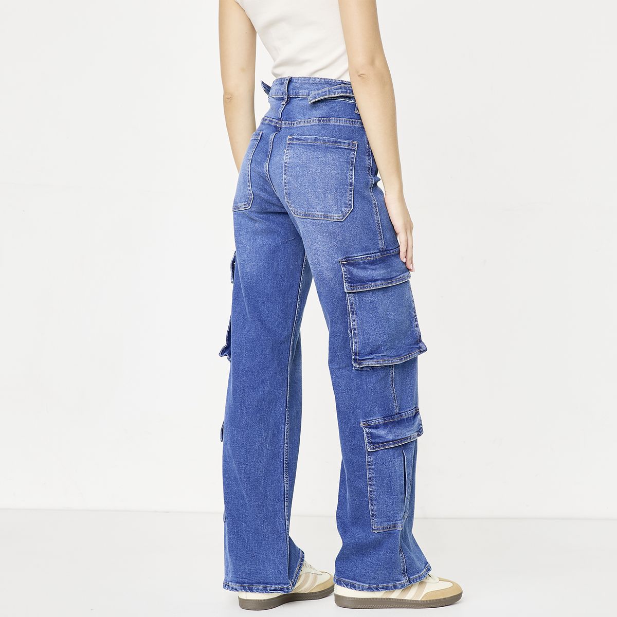 SYBILLA - Jeans Cargo Mujer Sybilla