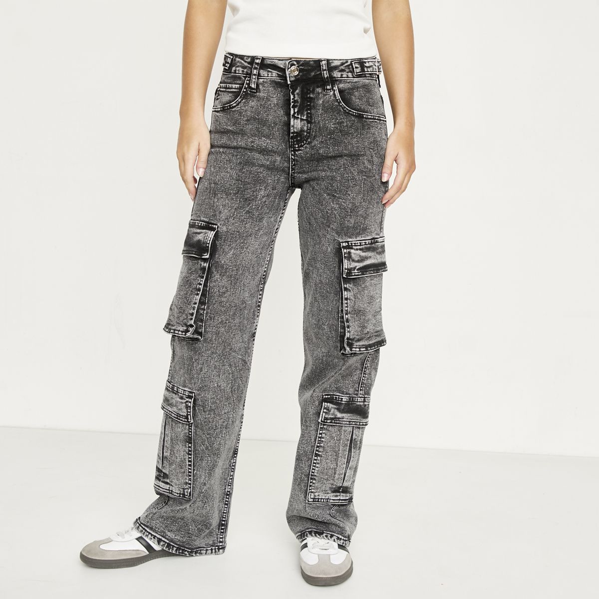 SYBILLA - Jeans Cargo Mujer Sybilla