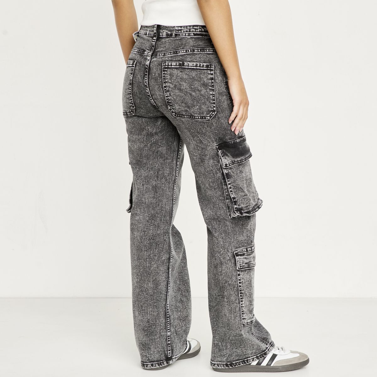 SYBILLA - Jeans Cargo Mujer Sybilla