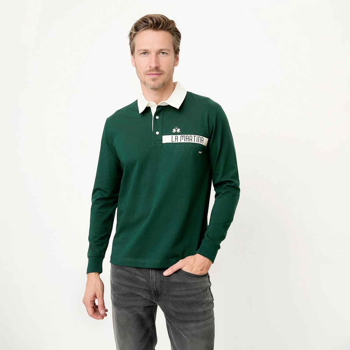 LA MARTINA - Polera Manga Larga Hombre La Martina
