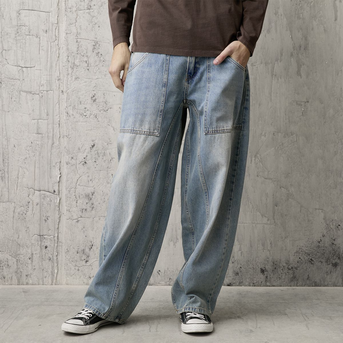 AMERICANINO - Jeans Wide Leg Hombre Americanino