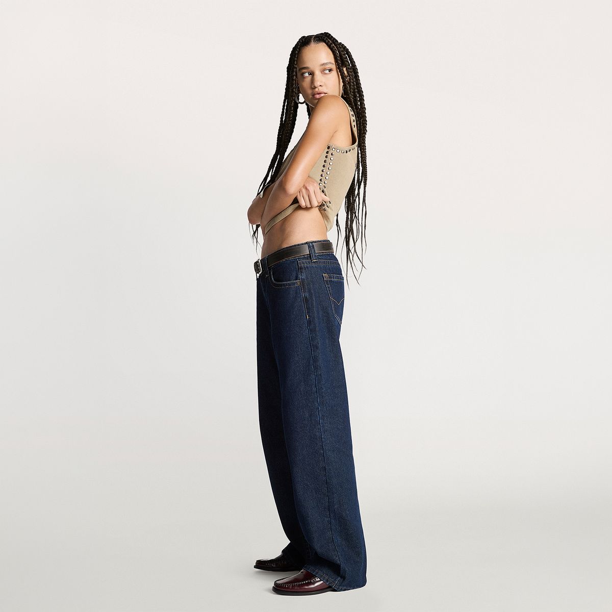 AMERICANINO - Jeans Straight Tiro Bajo Mujer Americanino