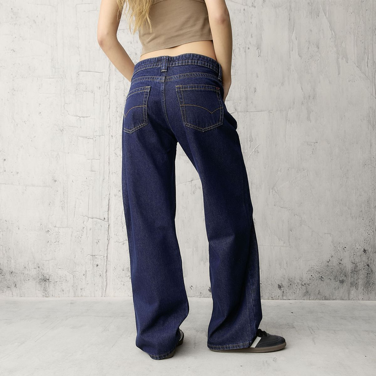 AMERICANINO - Jeans Straight Tiro Bajo Mujer Americanino