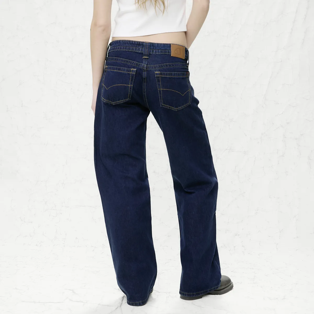 AMERICANINO - Jeans Straight Tiro Bajo Mujer Americanino