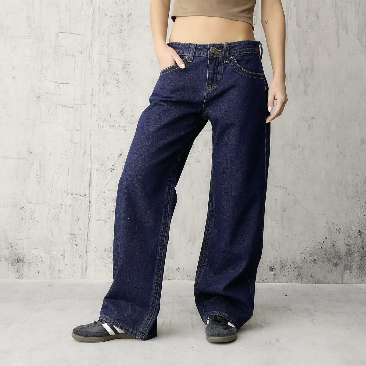 AMERICANINO - Jeans Straight Tiro Bajo Mujer Americanino