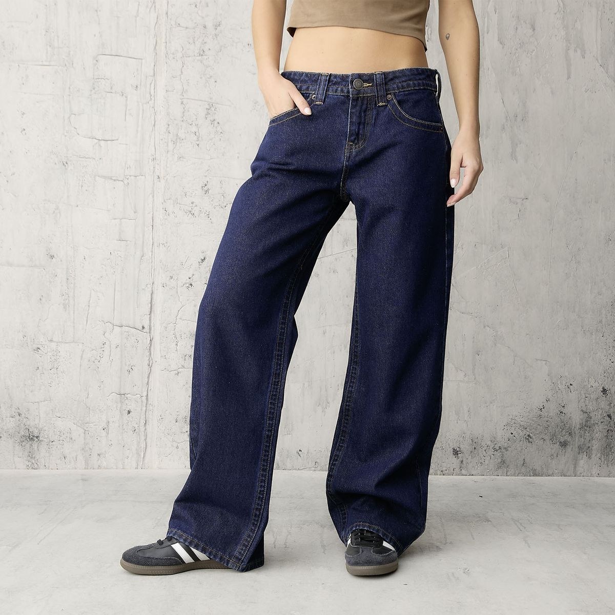 AMERICANINO - Jeans Straight Tiro Bajo Mujer Americanino