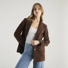 BASEMENT - Blazer 100% Cuero Mujer
