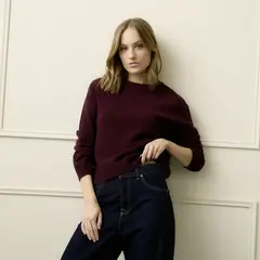 BASEMENT - Sweater 100% Lana Merino Mujer