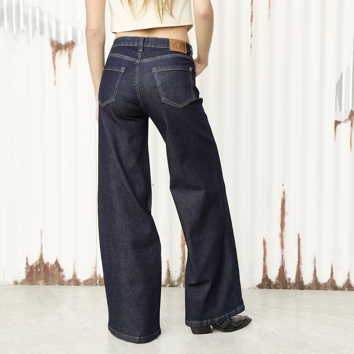 AMERICANINO - Jeans Wide Leg Mujer Americanino