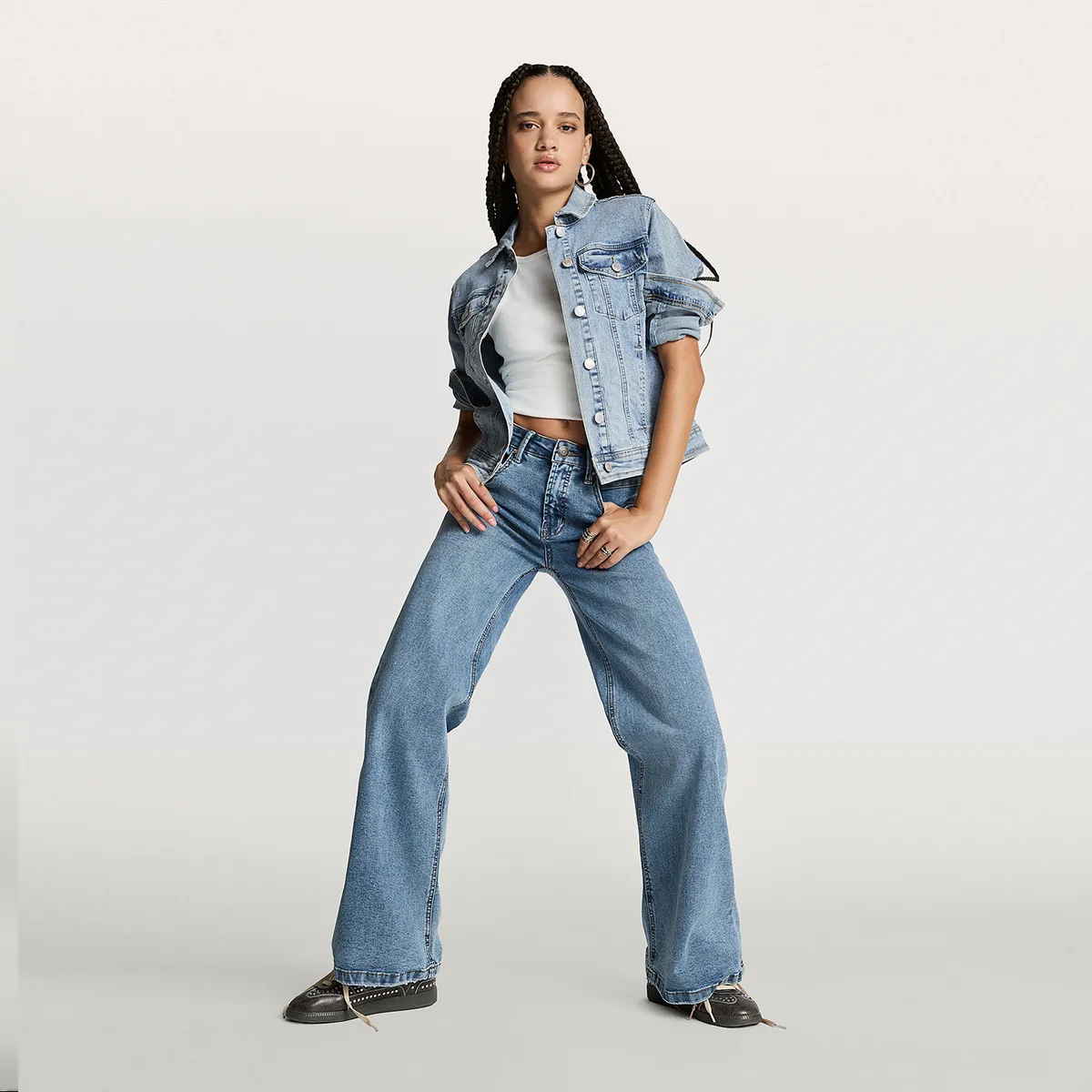 AMERICANINO - Jeans Mujer 02 Wide Leg Fit Americanino