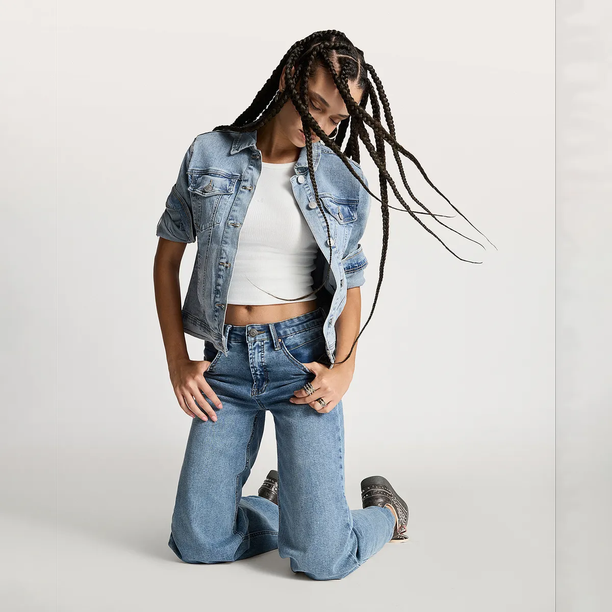 AMERICANINO - Jeans Mujer 02 Wide Leg Fit Americanino