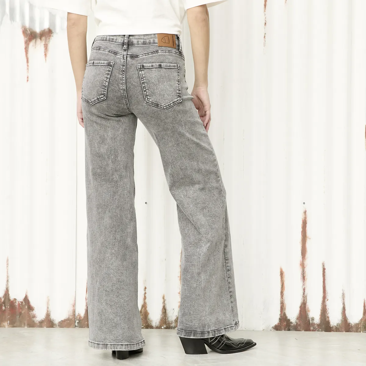 AMERICANINO - Jeans Wid Leg Tiro Bajo Mujer Americanino