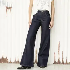 AMERICANINO - Jeans Wide Leg Low Rise Mujer