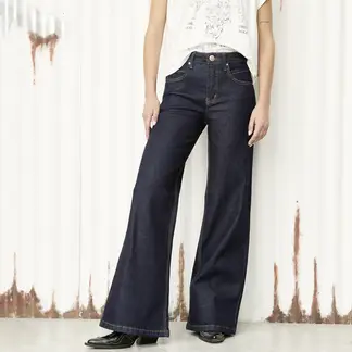 AMERICANINO - Jeans Wide Leg Tiro Alto Mujer