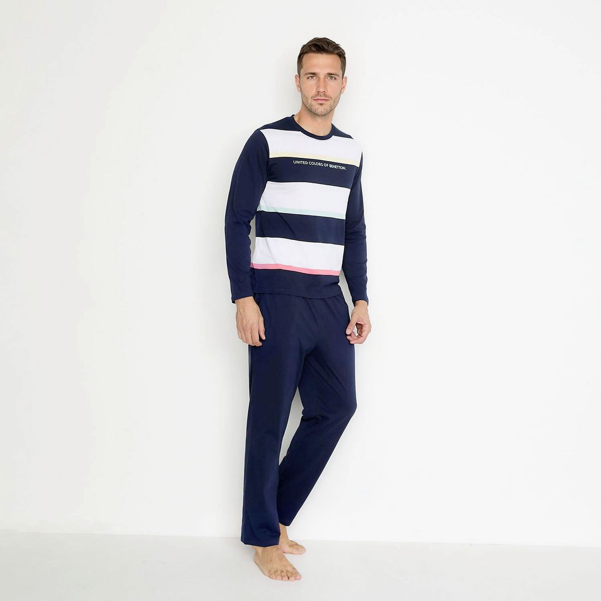 BENETTON - Pijama Largo Hombre Benetton