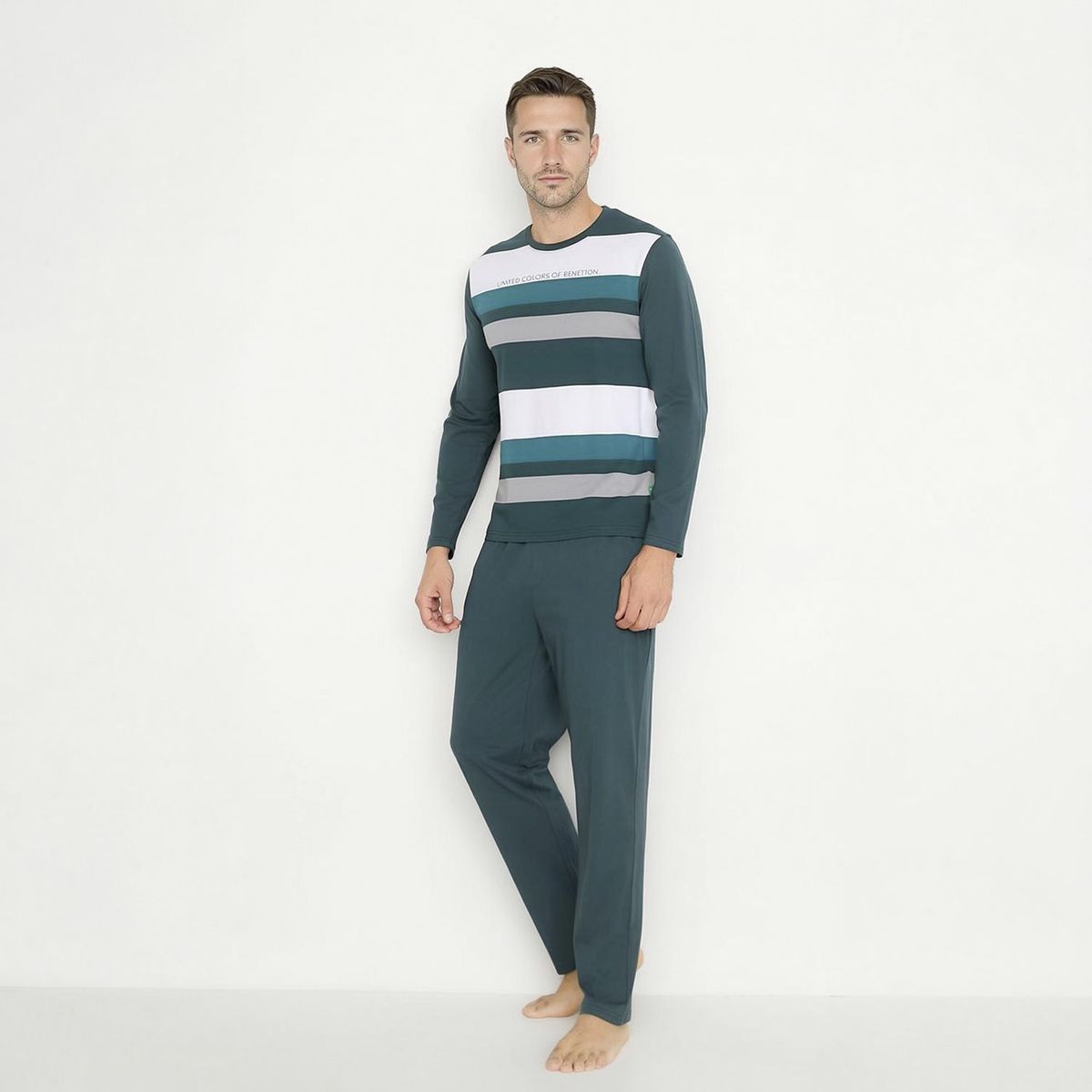 BENETTON - Pijama Largo Hombre Benetton