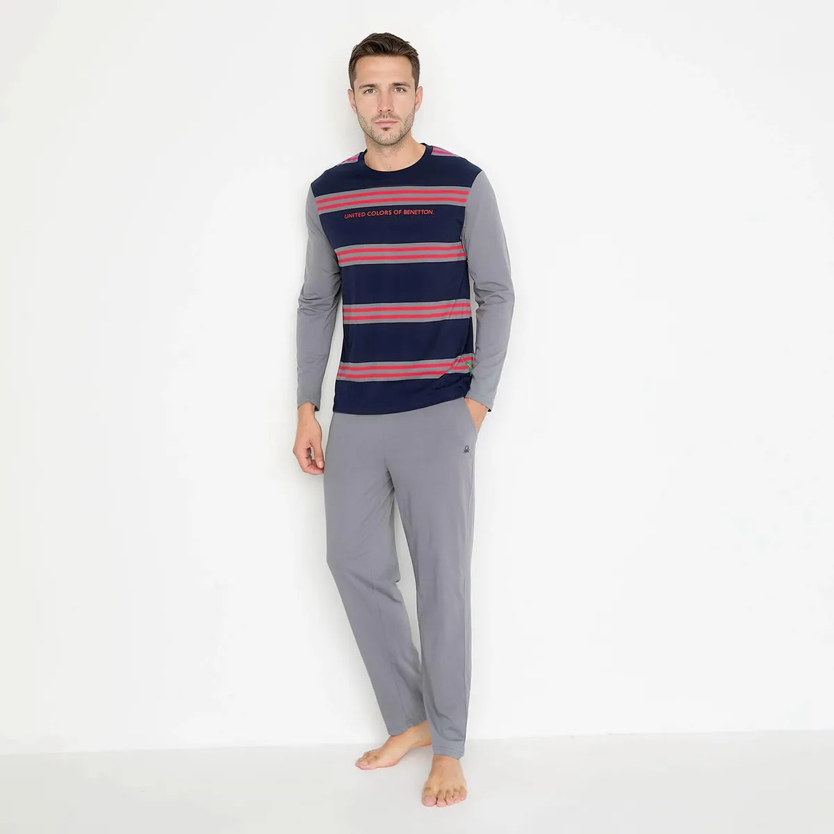 BENETTON - Pijama Largo Hombre Benetton