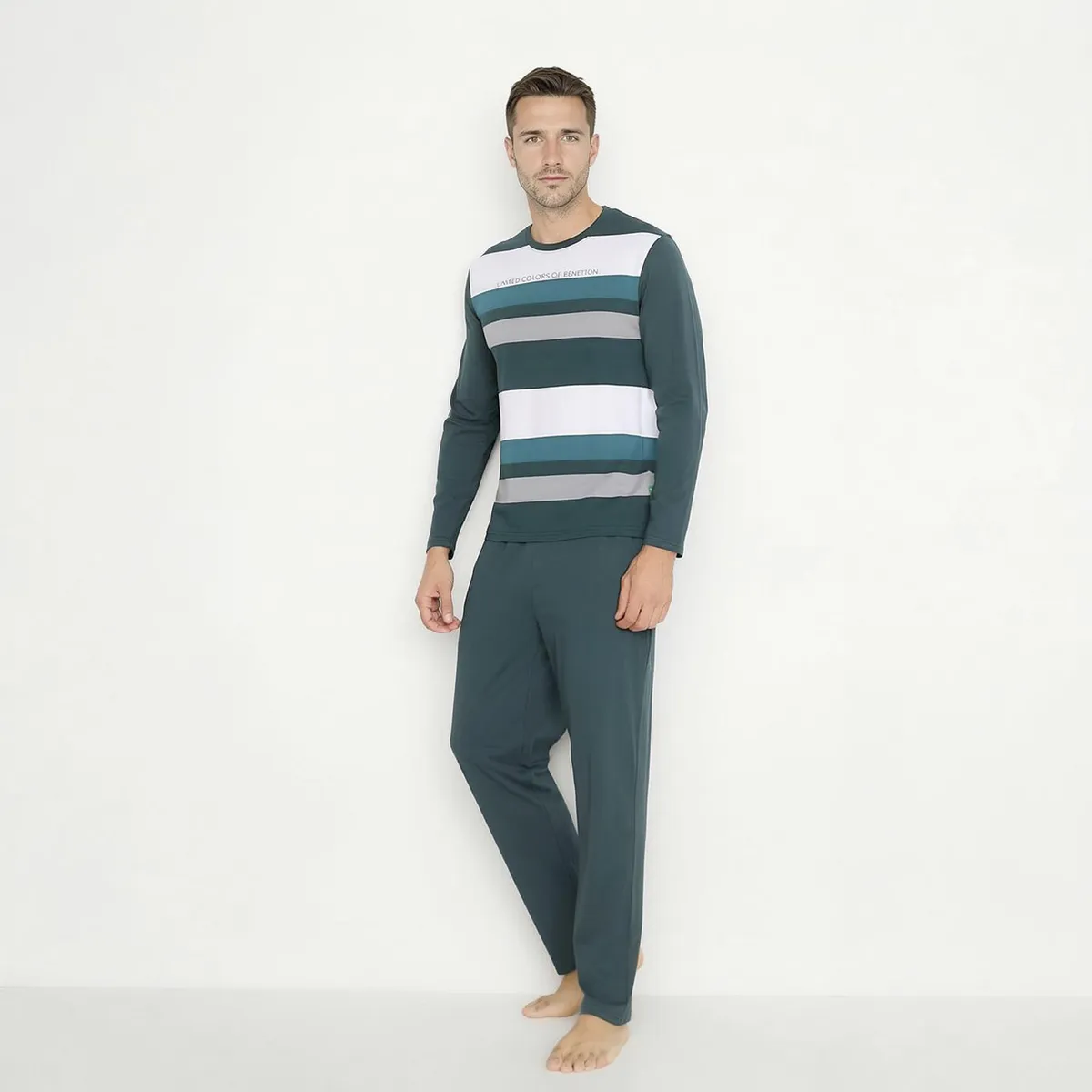 BENETTON - Pijama Largo Hombre Benetton