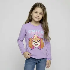 PAW PATROL - Polera Niña Algodón