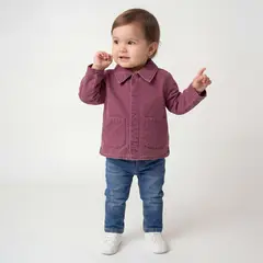 YAMP - Chaqueta Jeans Interior Polar Bebé
