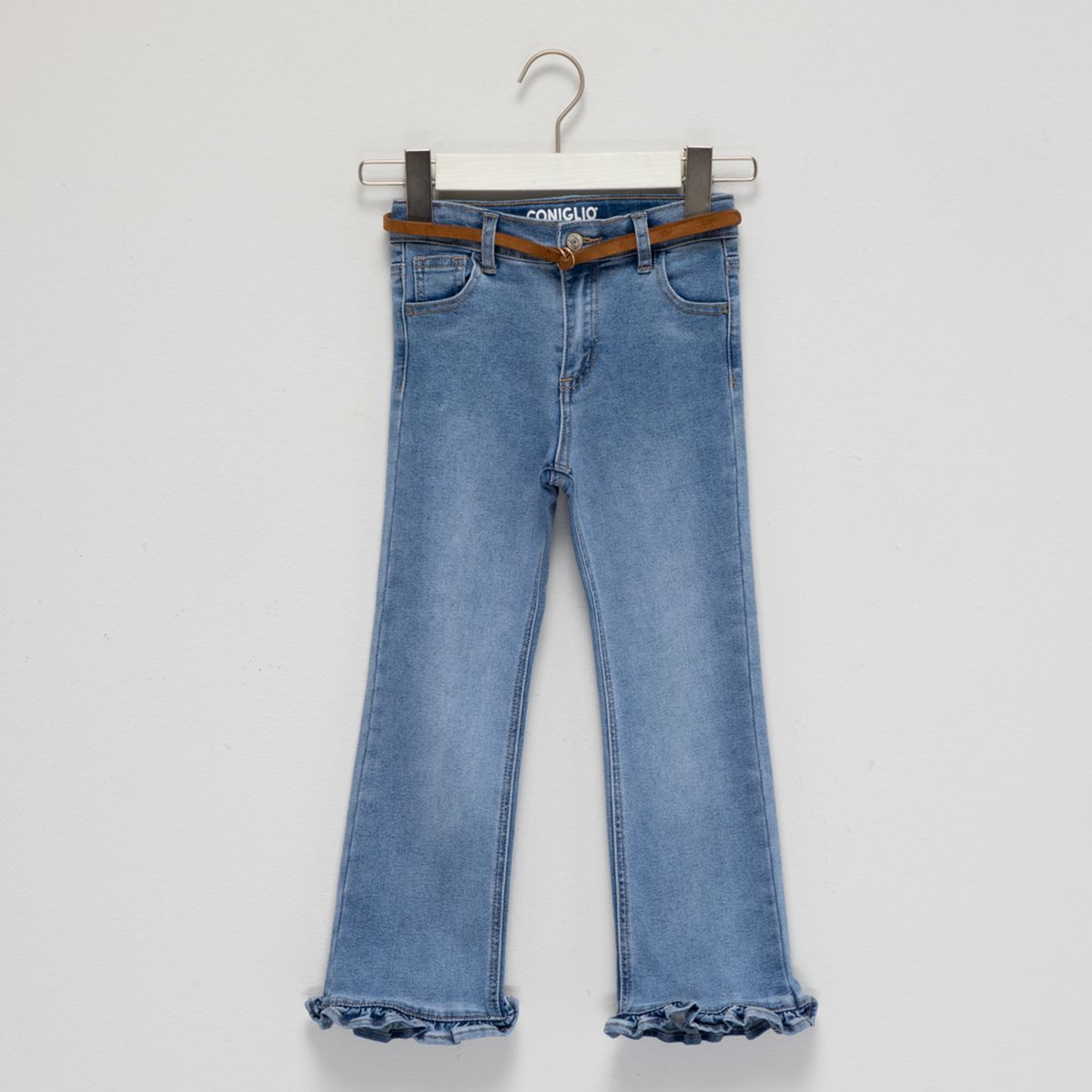 CONIGLIO - Jeans Niña Con Cinturon Coniglio