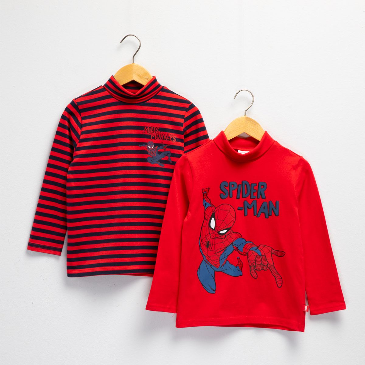 SPIDER MAN - Polera Manga Larga Algodón Niño Spider-Man