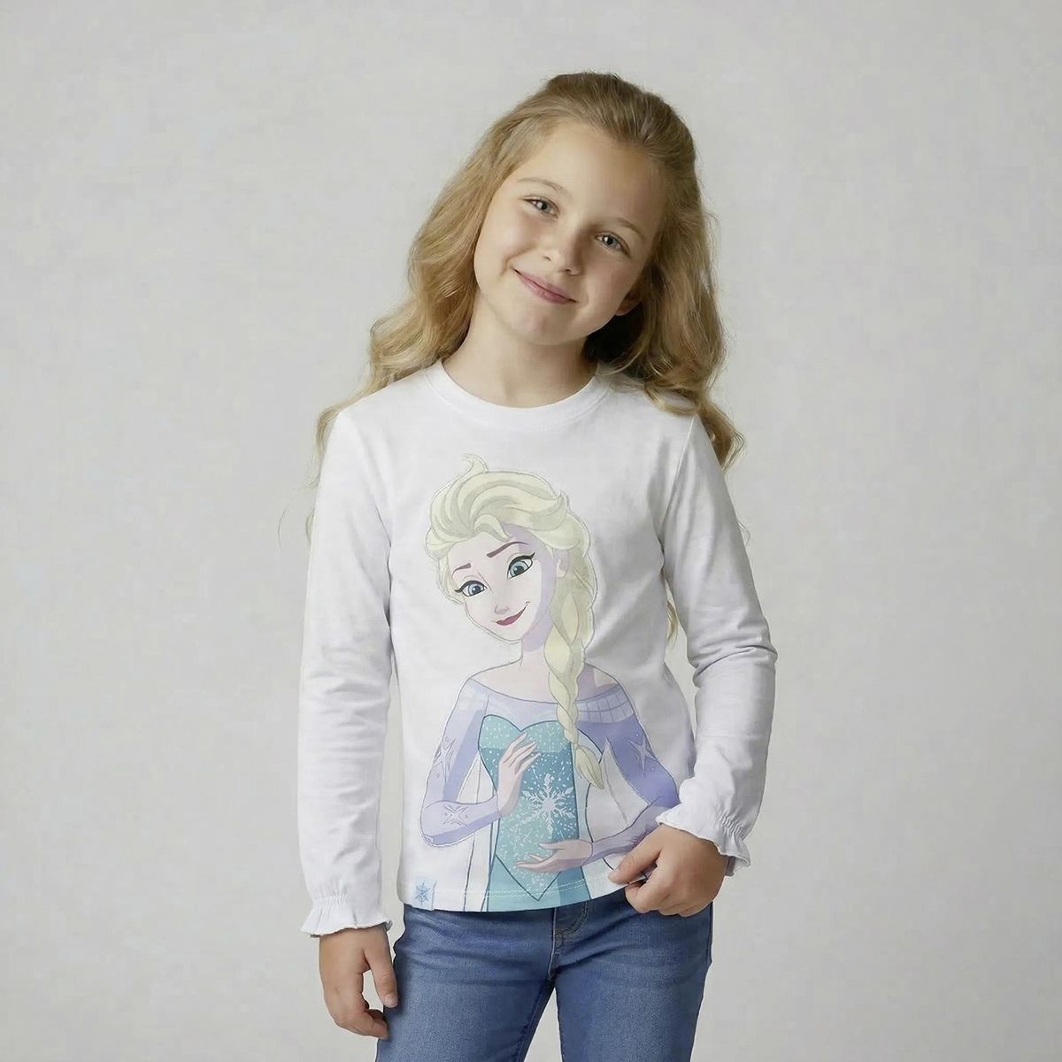 FROZEN - Polera Niña Algodón Frozen