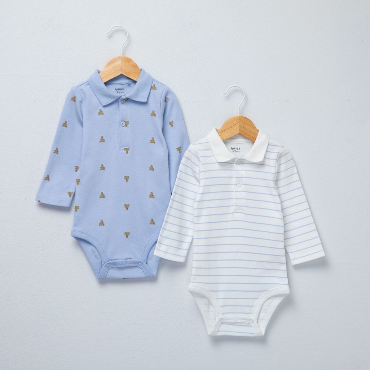 YAMP - Pack De 2 Bodys Bebé Niño Algodón Yamp
