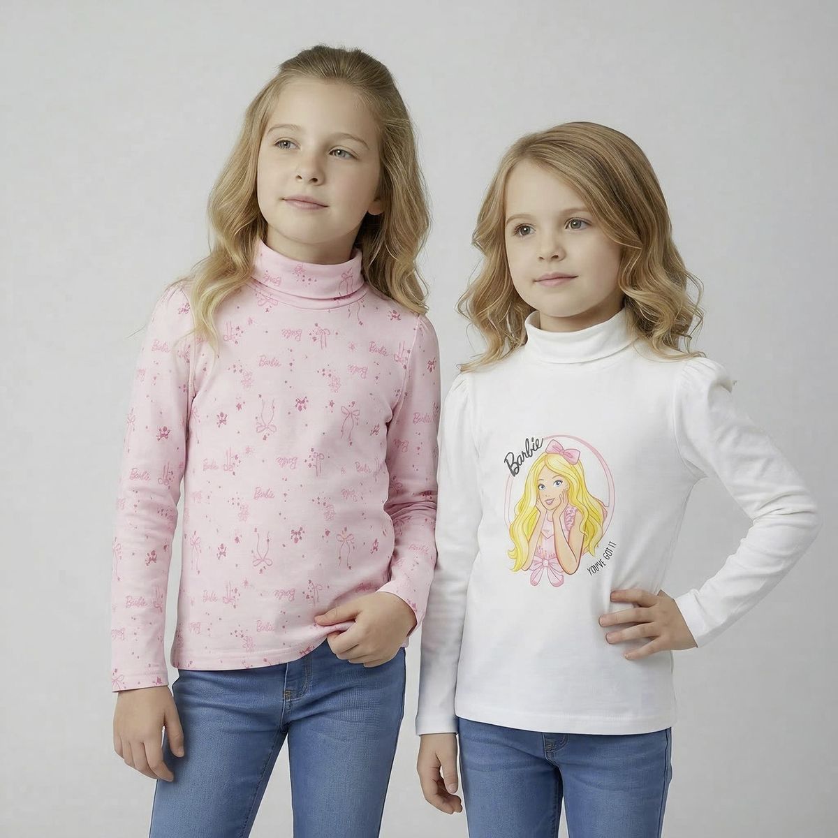 BARBIE - Pack 2 Poleras Beatle Niña Barbie