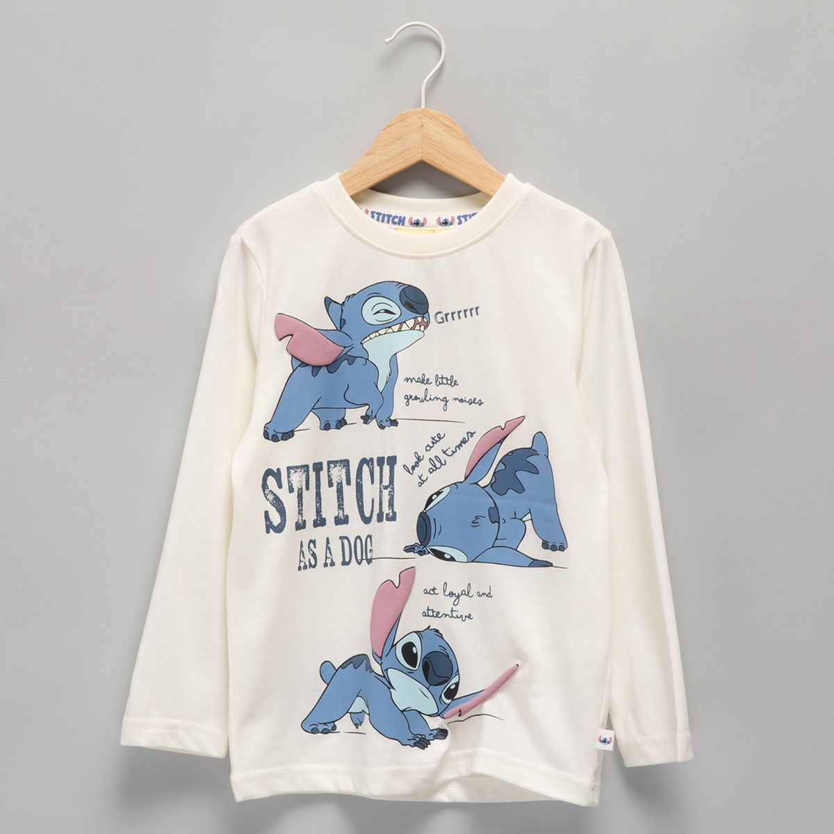 LILO & STITCH - Polera Manga Larga Algodón Niño Lilostitch