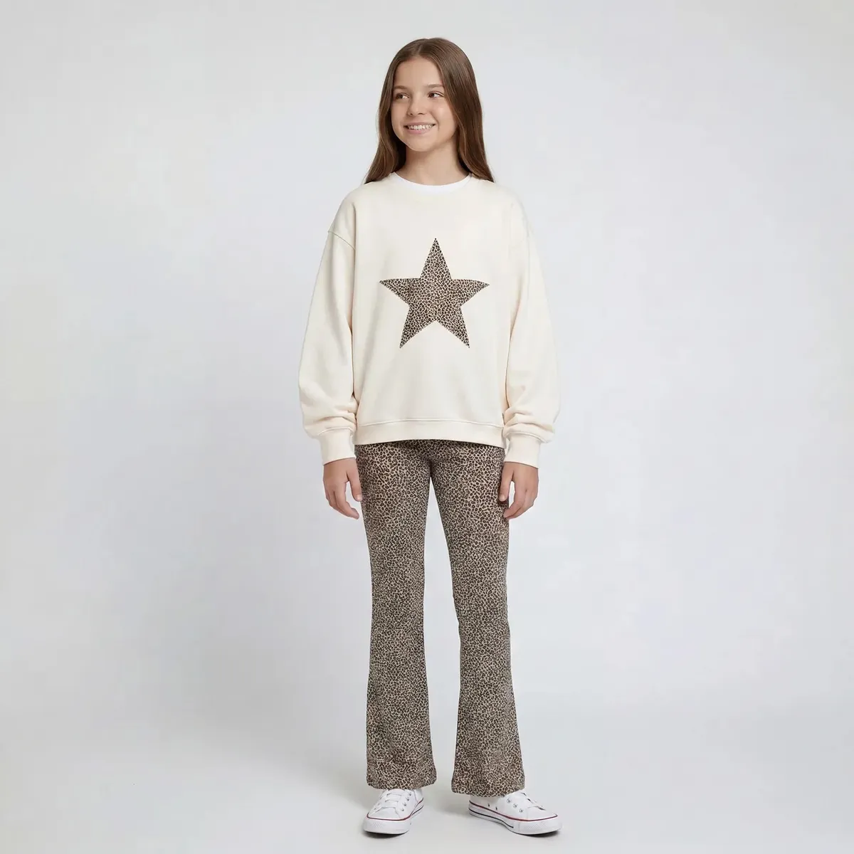 ELEVEN - Conjunto Polerón Mas Calza Flare Niña Eleven