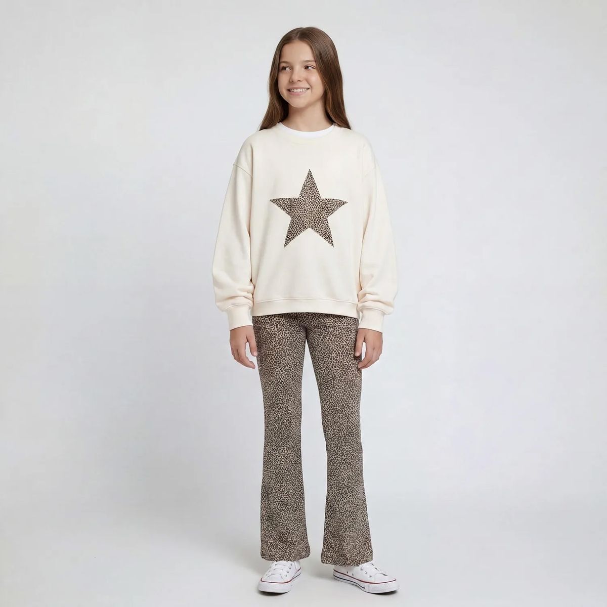 ELEVEN - Conjunto Polerón Mas Calza Flare Niña Eleven
