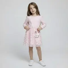 YAMP - Vestido Niña Con Accesorio