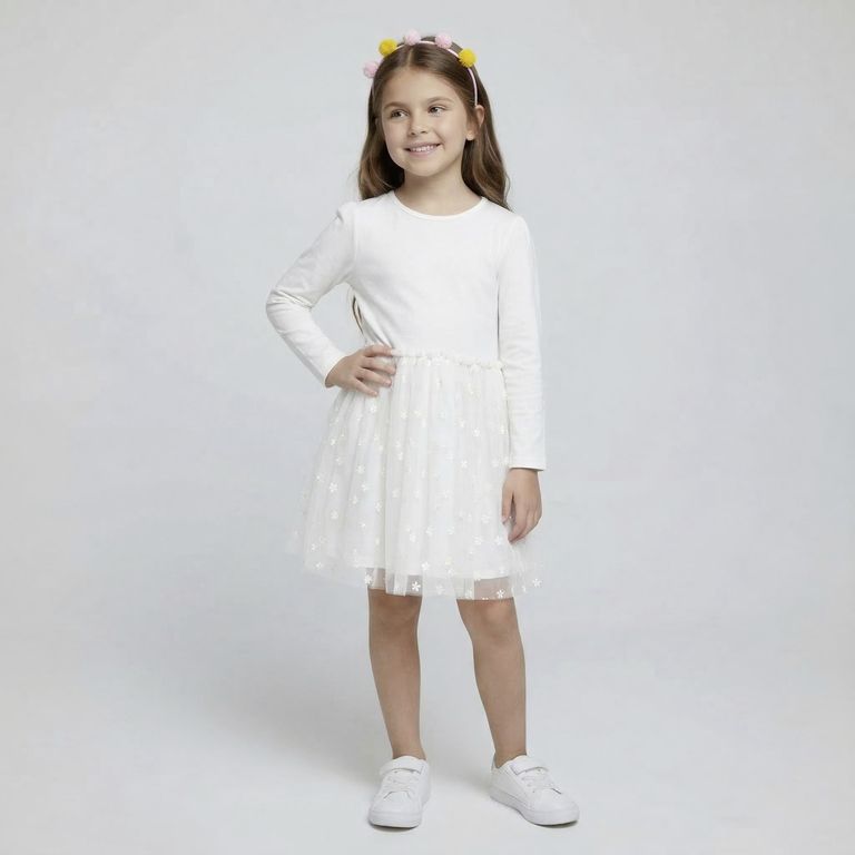 YAMP Vestido Niña Con Accesorio