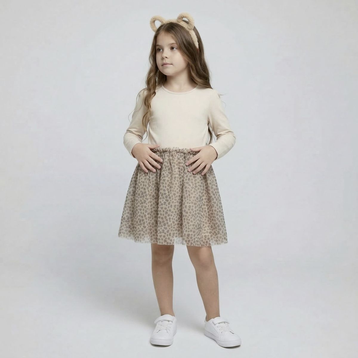 YAMP - Vestido Niña Con Accesorio Yamp