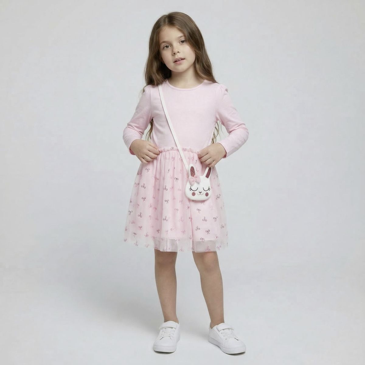 YAMP - Vestido Niña Con Accesorio Yamp