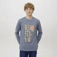 DOO AUSTRALIA - Polera Manga Larga Algodón Niño