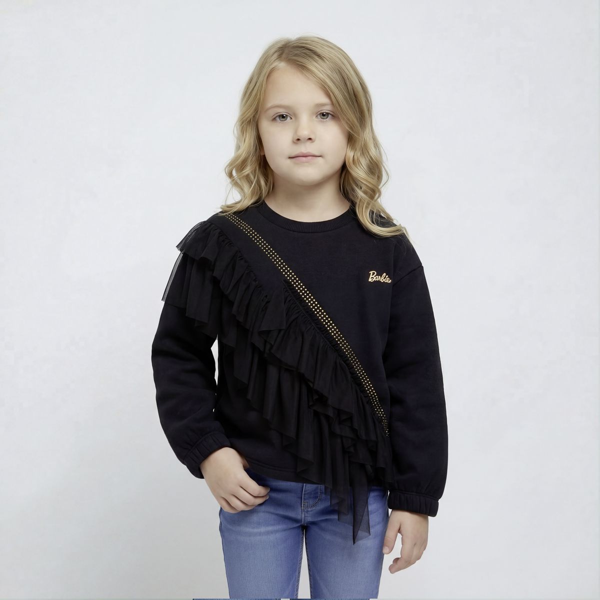 BARBIE - Polerón Niña Algodón Barbie